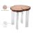 Woodland Live Edge Acacia Wood End Table with Acrylic Legs