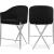 Xavier Counter Stool with Chrome Metal Legs
