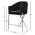 Xavier Counter Stool with Chrome Metal Legs