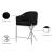 Xavier Counter Stool with Chrome Metal Legs