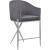 Xavier Counter Stool with Chrome Metal Legs