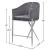 Xavier Counter Stool with Chrome Metal Legs