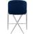 Xavier Counter Stool with Chrome Metal Legs