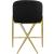 Xavier Counter Stool with Gold Metal Legs