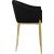 Xavier Counter Stool with Gold Metal Legs