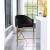 Xavier Counter Stool with Gold Metal Legs