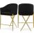 Xavier Counter Stool with Gold Metal Legs