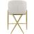 Xavier Counter Stool with Gold Metal Legs