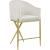 Xavier Counter Stool with Gold Metal Legs