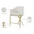 Xavier Counter Stool with Gold Metal Legs