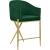 Xavier Counter Stool with Gold Metal Legs