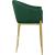 Xavier Counter Stool with Gold Metal Legs