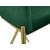 Xavier Counter Stool with Gold Metal Legs