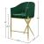 Xavier Counter Stool with Gold Metal Legs