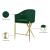 Xavier Counter Stool with Gold Metal Legs