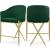 Xavier Counter Stool with Gold Metal Legs
