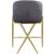Xavier Counter Stool with Gold Metal Legs
