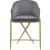 Xavier Counter Stool with Gold Metal Legs