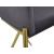 Xavier Counter Stool with Gold Metal Legs