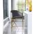 Xavier Counter Stool with Gold Metal Legs