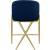 Xavier Counter Stool with Gold Metal Legs
