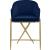 Xavier Counter Stool with Gold Metal Legs