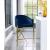 Xavier Counter Stool with Gold Metal Legs