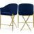 Xavier Counter Stool with Gold Metal Legs