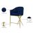 Xavier Counter Stool with Gold Metal Legs