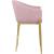 Xavier Counter Stool with Gold Metal Legs