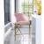 Xavier Counter Stool with Gold Metal Legs
