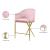 Xavier Counter Stool with Gold Metal Legs