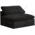 Cozy Velvet Modular Fiber Filled Comfort Overstuffed Armless Chair