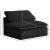 Cozy Velvet Modular Fiber Filled Comfort Overstuffed Armless Chair
