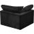 Cozy Velvet Modular Fiber Filled Comfort Overstuffed Corner Chair