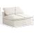 Cozy Velvet Modular Fiber Filled Comfort Overstuffed Armless Chair
