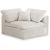Cozy Velvet Modular Fiber Filled Comfort Overstuffed Corner Chair