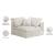 Cozy Velvet Modular Fiber Filled Comfort Overstuffed Corner Chair