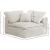 Cozy Velvet Modular Fiber Filled Comfort Overstuffed Corner Chair
