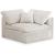 Cozy Velvet Modular Fiber Filled Comfort Overstuffed Corner Chair