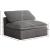 Cozy Velvet Modular Fiber Filled Comfort Overstuffed Armless Chair