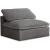 Cozy Velvet Modular Fiber Filled Comfort Overstuffed Armless Chair