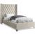Aiden Velvet Twin Size Bed