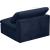Cozy Velvet Modular Fiber Filled Comfort Overstuffed Armless Chair