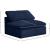 Cozy Velvet Modular Fiber Filled Comfort Overstuffed Armless Chair
