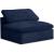 Cozy Velvet Modular Fiber Filled Comfort Overstuffed Armless Chair