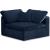 Cozy Velvet Modular Fiber Filled Comfort Overstuffed Corner Chair