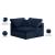 Cozy Velvet Modular Fiber Filled Comfort Overstuffed Corner Chair