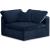 Cozy Velvet Modular Fiber Filled Comfort Overstuffed Corner Chair