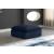 Cozy Velvet Modular Fiber Filled Comfort Overstuffed Ottoman